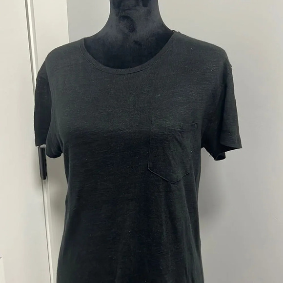 EVERLANE Womens Short Sleeved Round Neck Knee Length T Shirt Dress Black size S - Picture 4 of 8